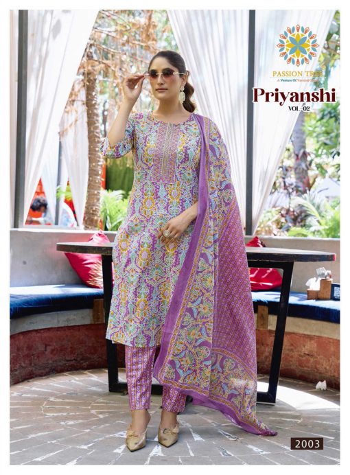 Passion Tree Priyanshi Vol 2 Kurti with Dupatta Bottom Cotton Catalog 8 Pcs 5 510x692 - Passion Tree Priyanshi Vol 2 Kurti with Dupatta Bottom Cotton Catalog 8 Pcs