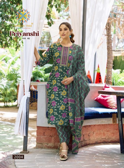 Passion Tree Priyanshi Vol 2 Kurti with Dupatta Bottom Cotton Catalog 8 Pcs 6 510x692 - Passion Tree Priyanshi Vol 2 Kurti with Dupatta Bottom Cotton Catalog 8 Pcs