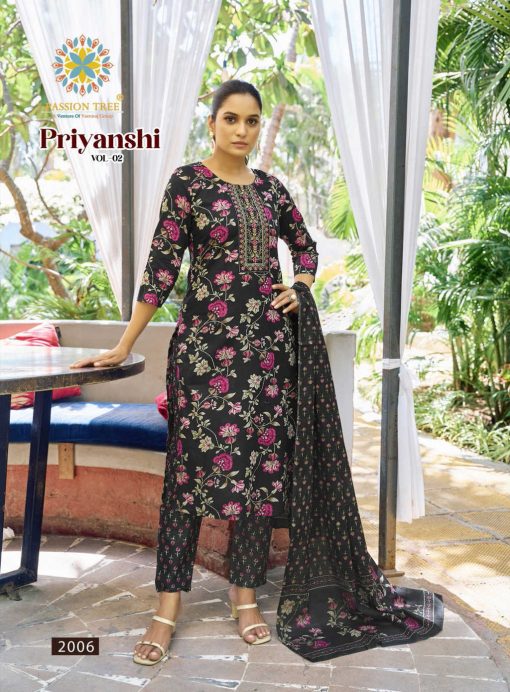 Passion Tree Priyanshi Vol 2 Kurti with Dupatta Bottom Cotton Catalog 8 Pcs 8 510x692 - Passion Tree Priyanshi Vol 2 Kurti with Dupatta Bottom Cotton Catalog 8 Pcs