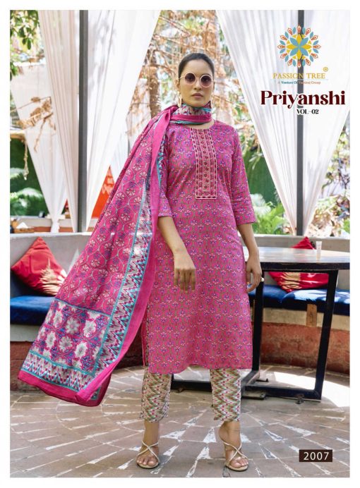Passion Tree Priyanshi Vol 2 Kurti with Dupatta Bottom Cotton Catalog 8 Pcs 9 510x692 - Passion Tree Priyanshi Vol 2 Kurti with Dupatta Bottom Cotton Catalog 8 Pcs