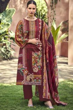 Riaz Arts Musafir by Mumtaz Arts Lawn Salwar Suit Catalog 4 Pcs