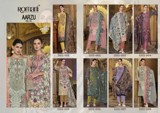 Romani Aarzu Vol 18 Cotton Salwar Suit Catalog 8 Pcs 12 510x363 - Romani Aarzu Vol 18 Cotton Salwar Suit Catalog 8 Pcs