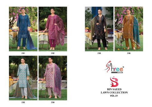 Shree Fabs Bin Saeed Lawn Collection Vol 21 Cotton Salwar Suit Catalog 6 Pcs 17 510x360 - Shree Fabs Bin Saeed Lawn Collection Vol 21 Cotton Salwar Suit Catalog 6 Pcs
