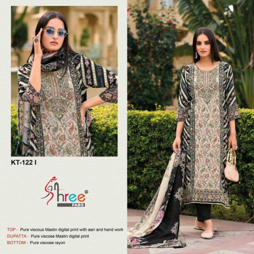 Shree Fabs KT 122 I J Muslin Salwar Suit Catalog 2 Pcs 2 510x510 - Shree Fabs KT 122 I-J Muslin Salwar Suit Catalog 2 Pcs
