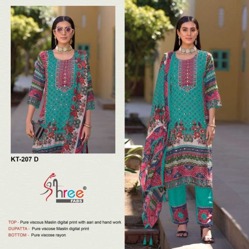 Shree Fabs KT 207 Viscose Salwar Suit Catalog 4 Pcs 3 510x510 - Shree Fabs KT 207 Viscose Salwar Suit Catalog 4 Pcs