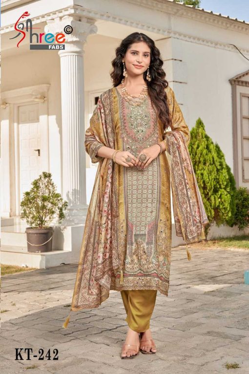 Shree Fabs KT 242 Viscose Salwar Suit Catalog 4 Pcs 3 510x765 - Shree Fabs KT 242 Viscose Salwar Suit Catalog 4 Pcs