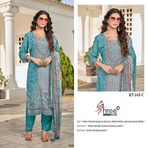 Shree Fabs KT 242 Viscose Salwar Suit Catalog 4 Pcs 7 510x510 - Shree Fabs KT 242 Viscose Salwar Suit Catalog 4 Pcs