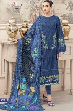 Shree Fabs Maria B Color Collection Vol 2 Chiffon Cotton Salwar Suit Catalog 4 Pcs