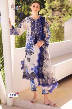 Shree Fabs Mariya B Flora Vol 3 Chiffon Cotton Salwar Suit Catalog 6 Pcs