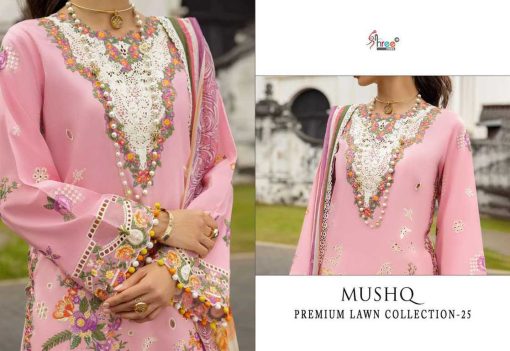 Shree Fabs Mushq Premium Lawn Collection Vol 25 Chiffon Cotton Salwar Suit Catalog 5 Pcs 7 510x351 - Shree Fabs Mushq Premium Lawn Collection Vol 25 Chiffon Cotton Salwar Suit Catalog 5 Pcs