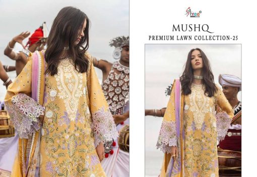 Shree Fabs Mushq Premium Lawn Collection Vol 25 Chiffon Cotton Salwar Suit Catalog 5 Pcs 9 510x351 - Shree Fabs Mushq Premium Lawn Collection Vol 25 Chiffon Cotton Salwar Suit Catalog 5 Pcs