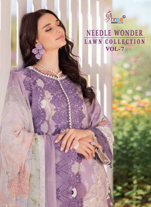 Shree Fabs Needle Wonder Lawn Collection Vol 7 Chiffon Cotton Salwar Suit Catalog 7 Pcs 14 510x702 - Shree Fabs Needle Wonder Lawn Collection Vol 7 Chiffon Cotton Salwar Suit Catalog 7 Pcs