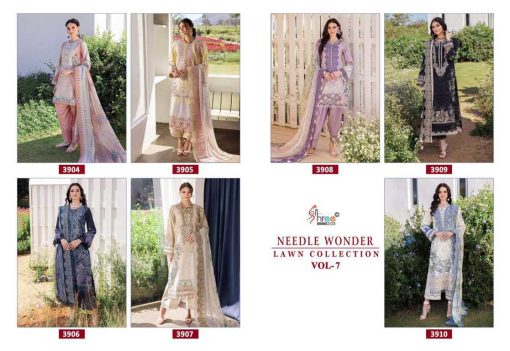 Shree Fabs Needle Wonder Lawn Collection Vol 7 Chiffon Cotton Salwar Suit Catalog 7 Pcs 16 510x351 - Shree Fabs Needle Wonder Lawn Collection Vol 7 Chiffon Cotton Salwar Suit Catalog 7 Pcs