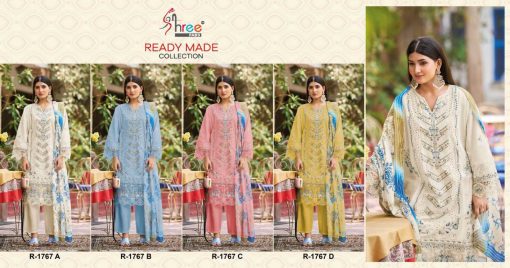 Shree Fabs R 1767 A D Cotton Readymade Salwar Suit Catalog 4 Pcs 9 510x268 - Shree Fabs R 1767 A-D Cotton Readymade Salwar Suit Catalog 4 Pcs