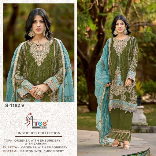Shree Fabs S 1182 S V Organza Salwar Suit Catalog 4 Pcs 2 510x510 - Shree Fabs S 1182 S-V Organza Salwar Suit Catalog 4 Pcs