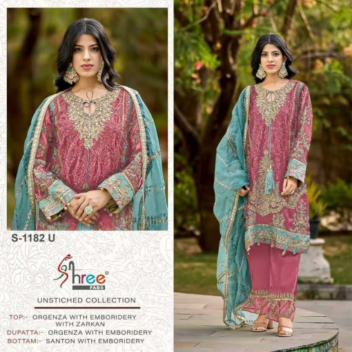 Shree Fabs S 1182 S V Organza Salwar Suit Catalog 4 Pcs 4 510x510 - Shree Fabs S 1182 S-V Organza Salwar Suit Catalog 4 Pcs