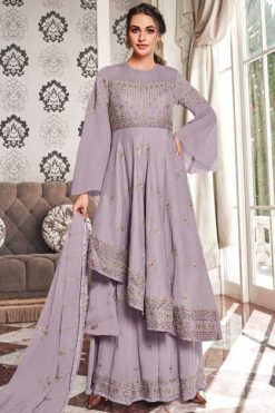 Vamika Riyaaz NX Georgette Kurti with Dupatta Palazzo Catalog 4 Pcs