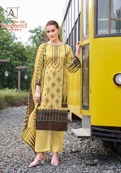 Alok Bin Saeed Vol 8 Cotton Salwar Suit Catalog 8 Pcs 3 510x728 - Alok Bin Saeed Vol 8 Cotton Salwar Suit Catalog 8 Pcs