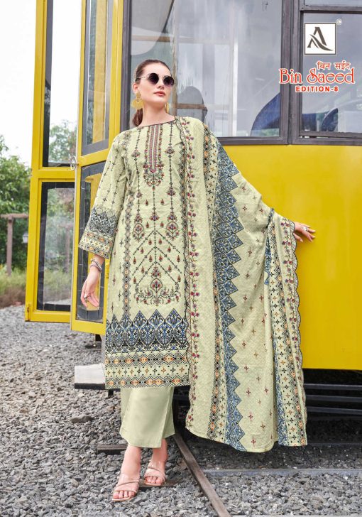 Alok Bin Saeed Vol 8 Cotton Salwar Suit Catalog 8 Pcs 7 510x728 - Alok Bin Saeed Vol 8 Cotton Salwar Suit Catalog 8 Pcs