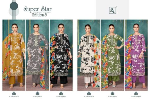 Alok Super Star Vol 5 Cotton Salwar Suit Catalog 6 Pcs 8 510x364 - Alok Super Star Vol 5 Cotton Salwar Suit Catalog 6 Pcs