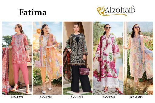 Alzohaib Fatima Chiffon Cotton Salwar Suit Catalog 5 Pcs 12 510x340 - Alzohaib Fatima Chiffon Cotton Salwar Suit Catalog 5 Pcs