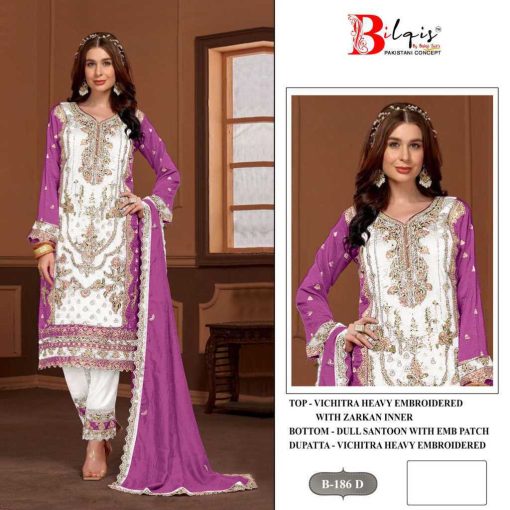 Bilqis B 186 A D Fancy Salwar Suit Catalog 4 Pcs 1 510x510 - Bilqis B 186 A-D Fancy Salwar Suit Catalog 4 Pcs