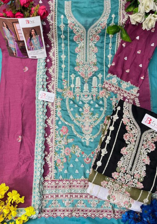 Bilqis B 186 A D Fancy Salwar Suit Catalog 4 Pcs 4 510x730 - Bilqis B 186 A-D Fancy Salwar Suit Catalog 4 Pcs