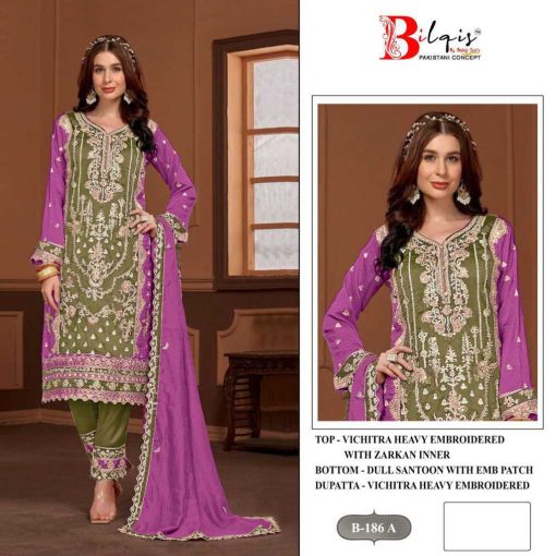Bilqis B 186 A D Fancy Salwar Suit Catalog 4 Pcs 7 510x510 - Bilqis B 186 A-D Fancy Salwar Suit Catalog 4 Pcs