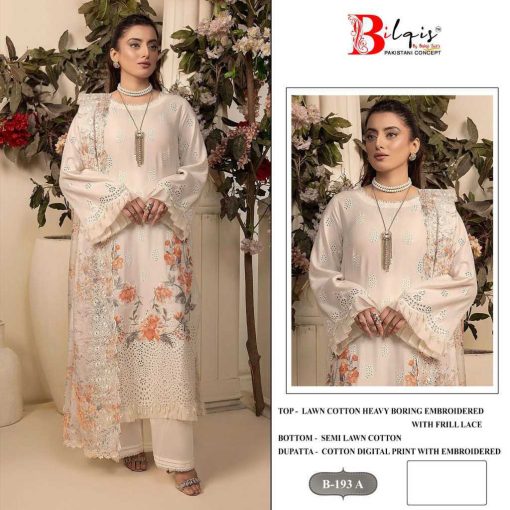 Bilqis B 193 A D Cotton Salwar Suit Catalog 4 Pcs 1 510x510 - Bilqis B 193 A-D Cotton Salwar Suit Catalog 4 Pcs