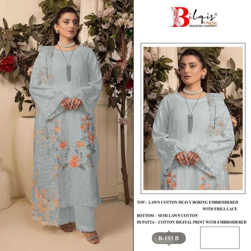 Bilqis B 193 A D Cotton Salwar Suit Catalog 4 Pcs 3 510x510 - Bilqis B 193 A-D Cotton Salwar Suit Catalog 4 Pcs