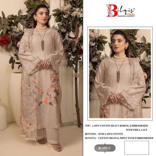 Bilqis B 193 A D Cotton Salwar Suit Catalog 4 Pcs 5 510x510 - Bilqis B 193 A-D Cotton Salwar Suit Catalog 4 Pcs