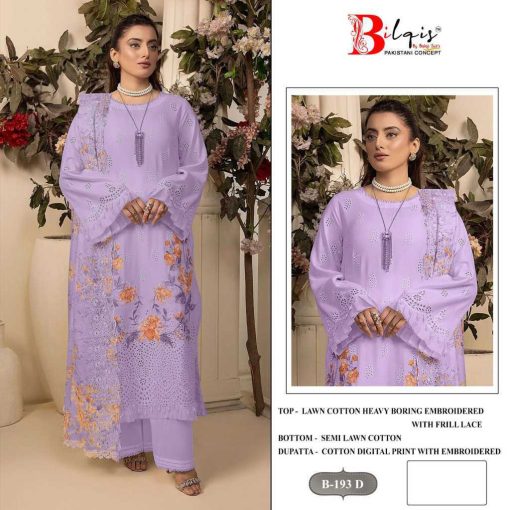 Bilqis B 193 A D Cotton Salwar Suit Catalog 4 Pcs 7 510x510 - Bilqis B 193 A-D Cotton Salwar Suit Catalog 4 Pcs