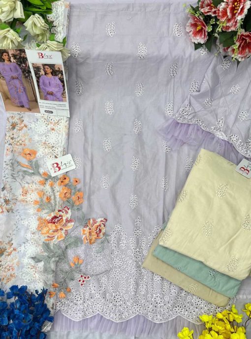 Bilqis B 193 A D Cotton Salwar Suit Catalog 4 Pcs 8 510x689 - Bilqis B 193 A-D Cotton Salwar Suit Catalog 4 Pcs