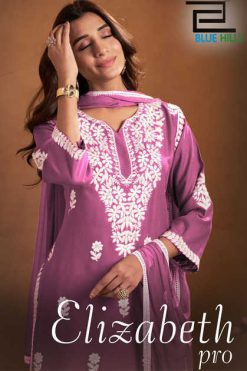 Blue Hills Elizabeth Pro Kurti with Dupatta Bottom Rayon Catalog 4 Pcs