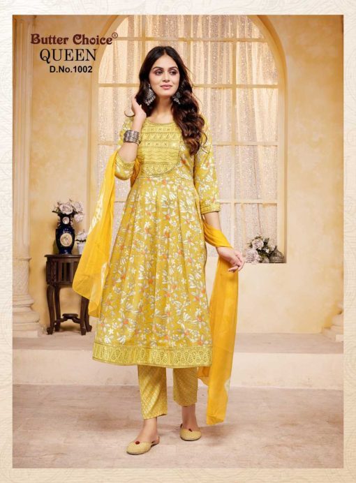 Butter Choice Queen Vol 1 Rayon Readymade Suit Catalog 8 Pcs 7 510x692 - Butter Choice Queen Vol 1 Rayon Readymade Suit Catalog 8 Pcs