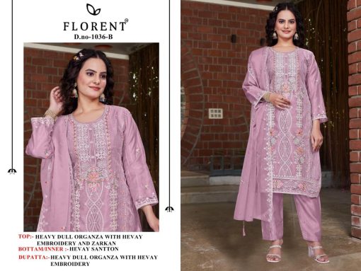 Florent DN 1036 A D Organza Salwar Suit Catalog 4 Pcs 3 510x383 - Florent DN 1036 A-D Organza Salwar Suit Catalog 4 Pcs