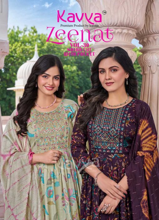 Kavya Zeenat Vol 30 Naira Cut Chanderi Readymade Suit Catalog 10 Pcs 1 510x707 - Kavya Zeenat Vol 30 Naira Cut Chanderi Readymade Suit Catalog 10 Pcs