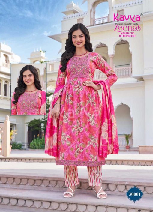Kavya Zeenat Vol 30 Naira Cut Chanderi Readymade Suit Catalog 10 Pcs 2 510x707 - Kavya Zeenat Vol 30 Naira Cut Chanderi Readymade Suit Catalog 10 Pcs