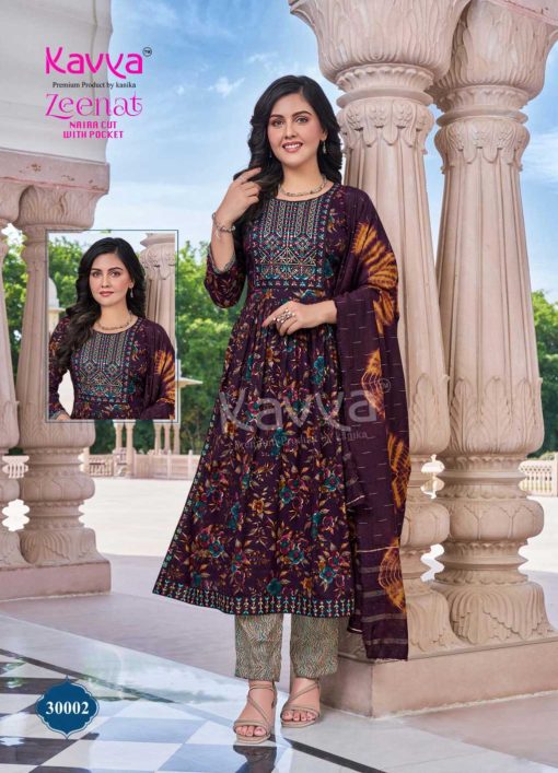 Kavya Zeenat Vol 30 Naira Cut Chanderi Readymade Suit Catalog 10 Pcs 3 510x707 - Kavya Zeenat Vol 30 Naira Cut Chanderi Readymade Suit Catalog 10 Pcs