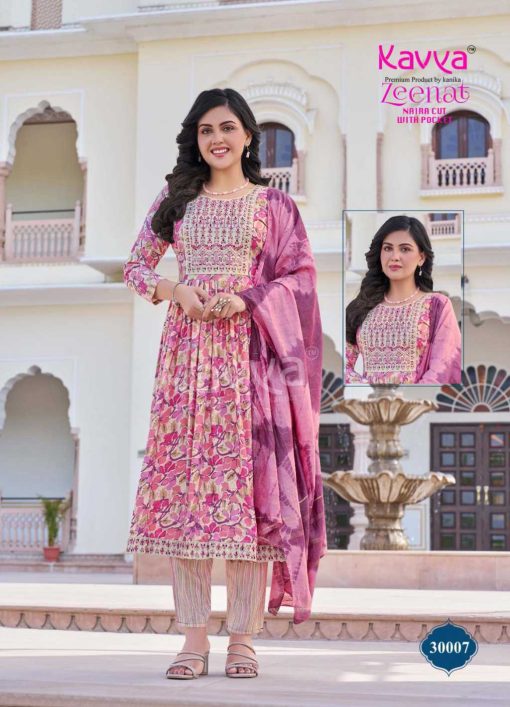 Kavya Zeenat Vol 30 Naira Cut Chanderi Readymade Suit Catalog 10 Pcs 8 510x707 - Kavya Zeenat Vol 30 Naira Cut Chanderi Readymade Suit Catalog 10 Pcs