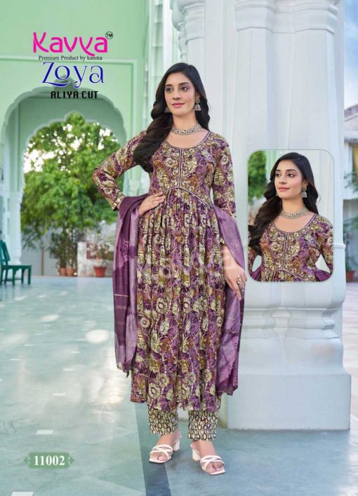 Kavya Zoya Vol 11 Aliya Cut Rayon Readymade Suit Catalog 10 Pcs 3 510x707 - Kavya Zoya Vol 11 Aliya Cut Rayon Readymade Suit Catalog 10 Pcs