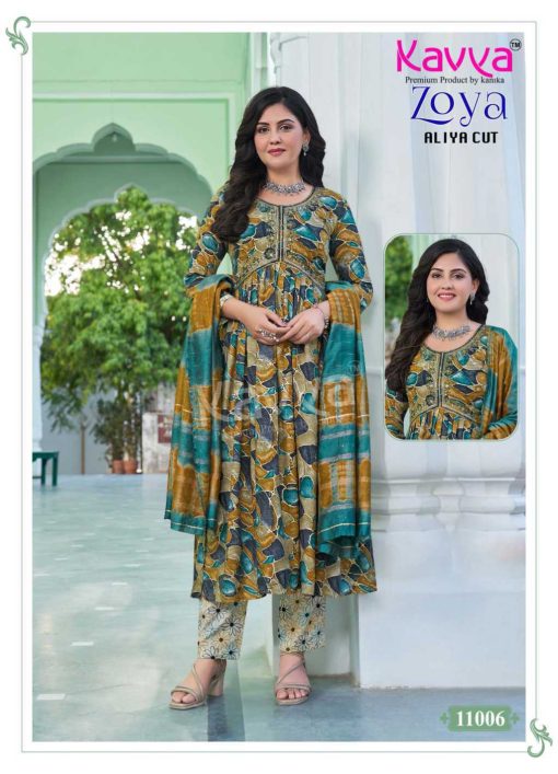 Kavya Zoya Vol 11 Aliya Cut Rayon Readymade Suit Catalog 10 Pcs 7 510x707 - Kavya Zoya Vol 11 Aliya Cut Rayon Readymade Suit Catalog 10 Pcs