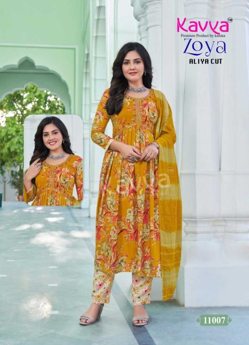 Kavya Zoya Vol 11 Aliya Cut Rayon Readymade Suit Catalog 10 Pcs 9 510x707 - Kavya Zoya Vol 11 Aliya Cut Rayon Readymade Suit Catalog 10 Pcs