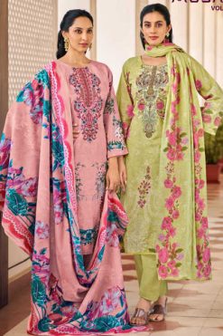 Riaz Arts Musafir Vol 28 by Mumtaz Arts Lawn Salwar Suit Catalog 4 Pcs