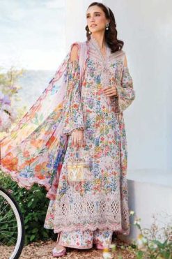 Shraddha Maria B Chikankari Cotton Collection Vol 19 Chiffon Cotton Salwar Suit Catalog 6 Pcs