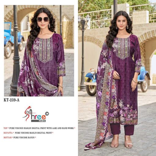 Shree Fabs KT 239 Viscose Salwar Suit Catalog 4 Pcs 5 510x510 - Shree Fabs KT 239 Viscose Salwar Suit Catalog 4 Pcs