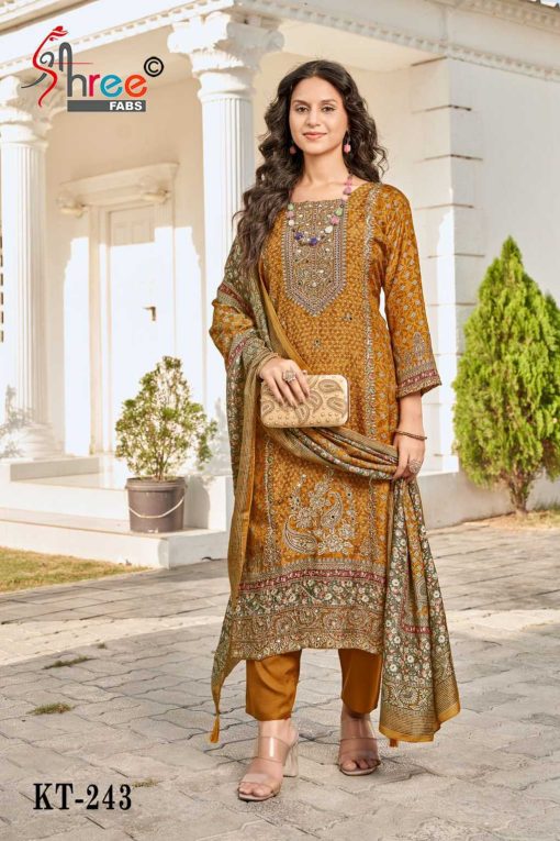Shree Fabs KT 243 Viscose Salwar Suit Catalog 4 Pcs 2 510x765 - Shree Fabs KT 243 Viscose Salwar Suit Catalog 4 Pcs