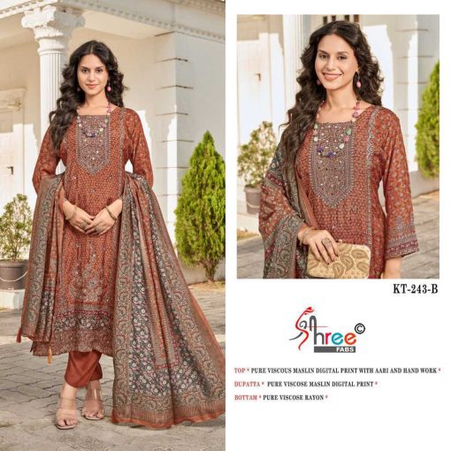Shree Fabs KT 243 Viscose Salwar Suit Catalog 4 Pcs 5 510x510 - Shree Fabs KT 243 Viscose Salwar Suit Catalog 4 Pcs