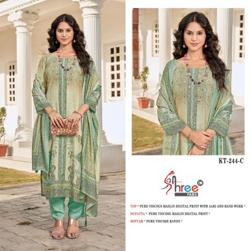 Shree Fabs KT 244 Viscose Salwar Suit Catalog 4 Pcs 4 510x510 - Shree Fabs KT 244 Viscose Salwar Suit Catalog 4 Pcs