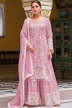 Shree Fabs R 1875 A-D Chiffon Readymade Salwar Suit Catalog 4 Pcs